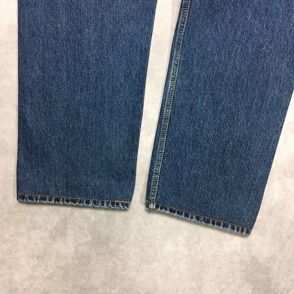 Levis Mens 505 Regular‎ Fit Blue Jeans size 38x28 Cotton Denim Pants Zipper Fly - Picture 10 of 16